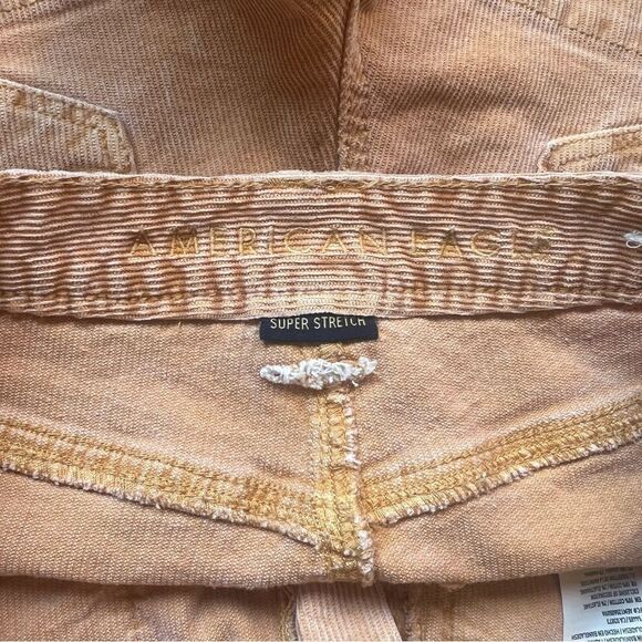 American Eagle Tan Corduroy Super Stretch High Waisted Shorts - Picture 6 of 7